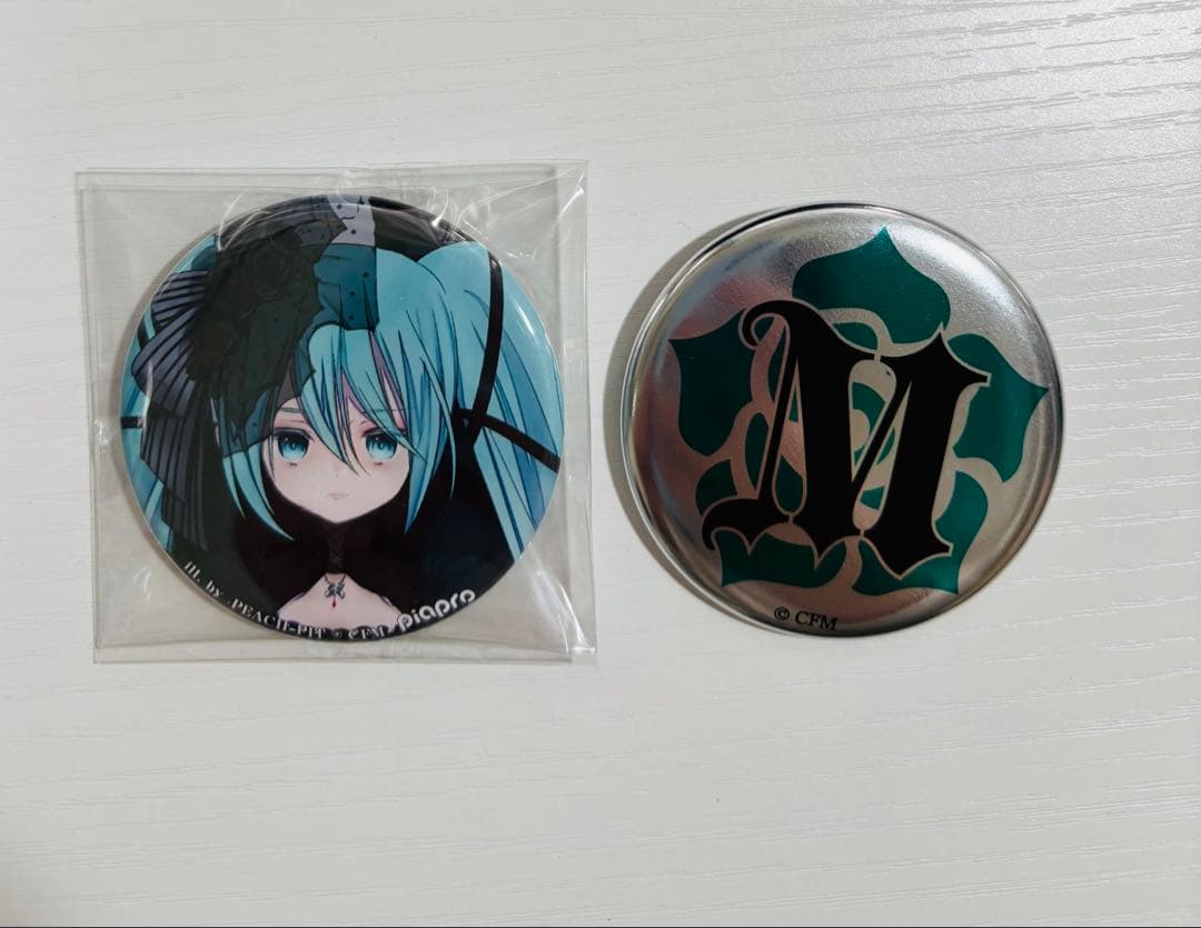 初音ミク　マルイ　ヴァンパイアフェス　缶バッジ　PEACH-PIT 美品　レア