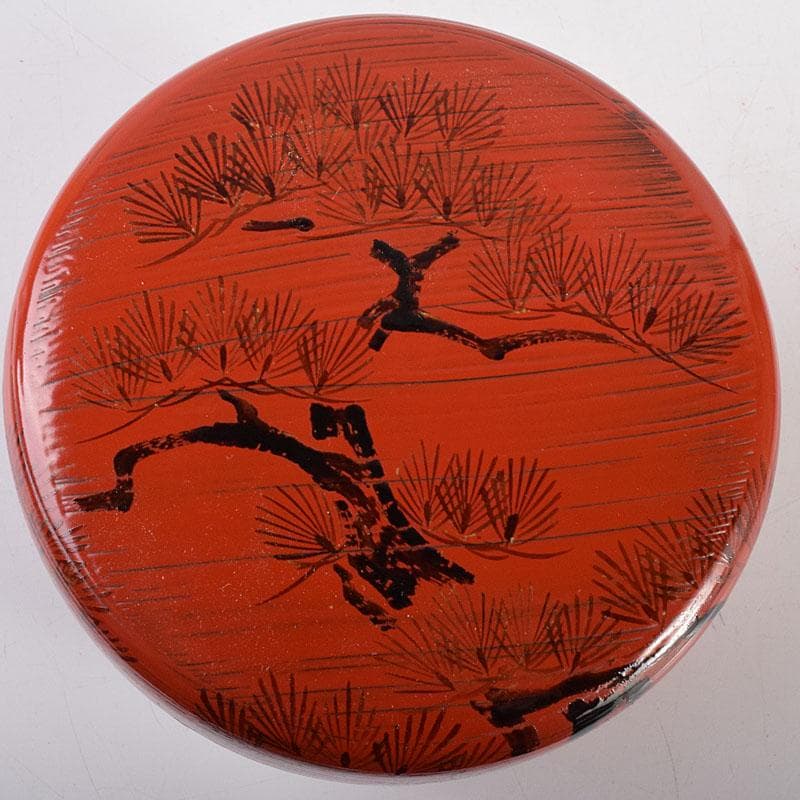 茶道具　輪島塗　岡本陽斎造　朝陽棗　共箱　V　7169