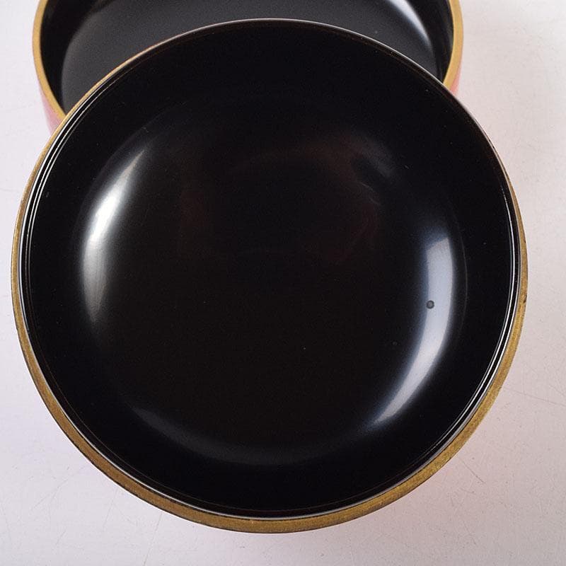 茶道具　輪島塗　岡本陽斎造　朝陽棗　共箱　V　7169