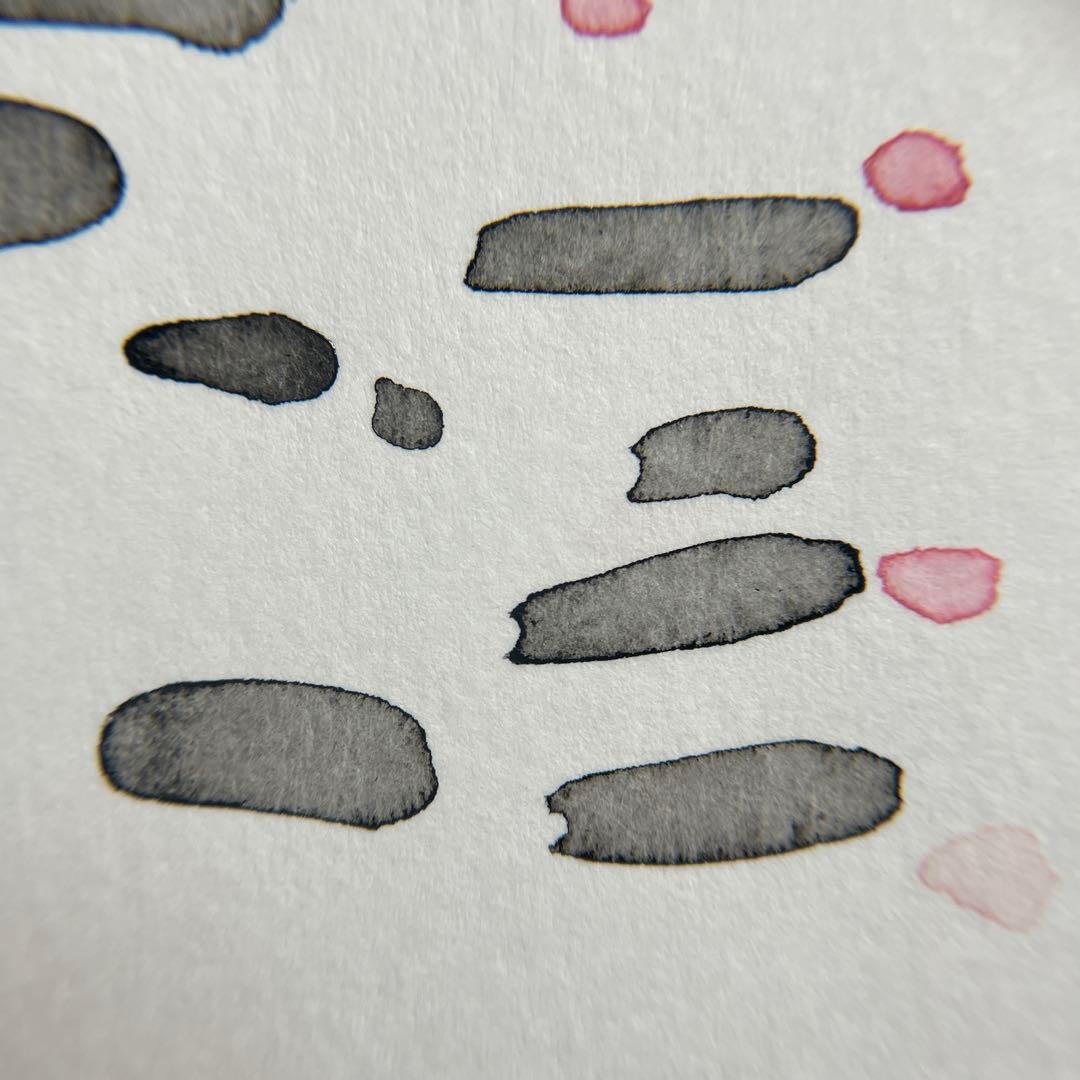 【和モダン】墨と水彩『こい』原画｜14×18.2cm｜静かな余白の絵