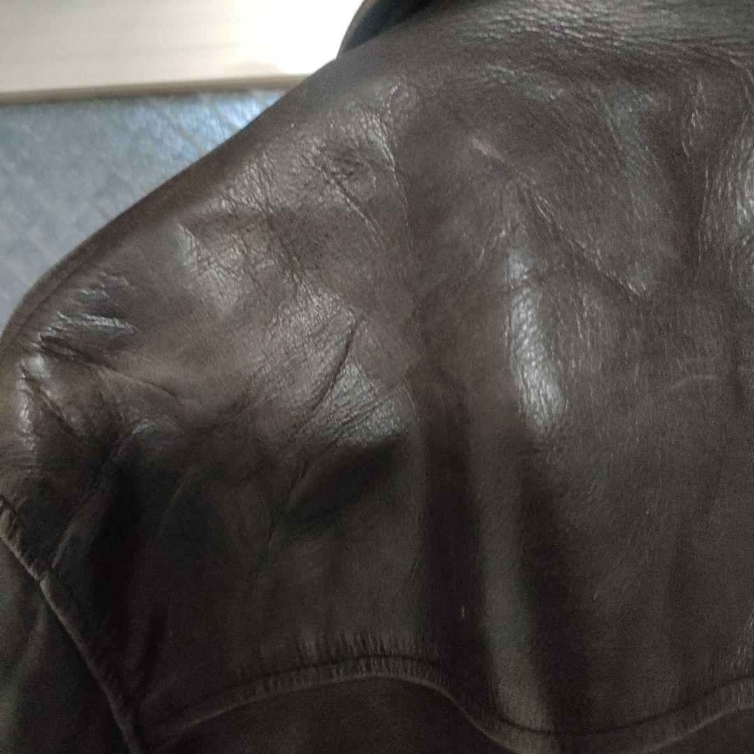 REDSKINS レザーシングルライダースジャケット XL