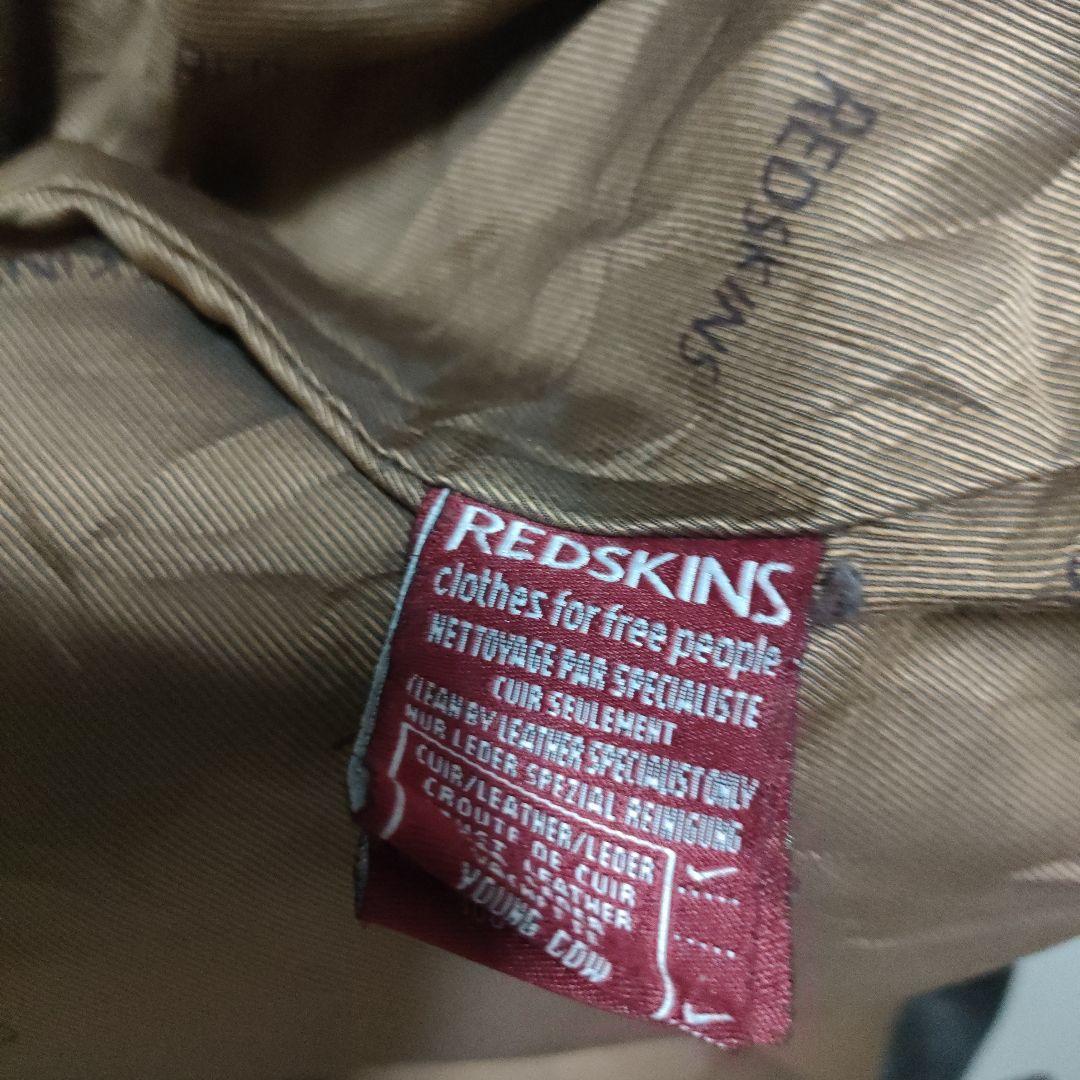 REDSKINS レザーシングルライダースジャケット XL