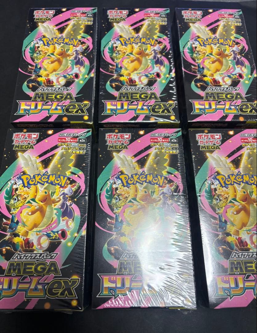 【新品未開封】ポケモンカード メガドリームex 6box シュリンク付き