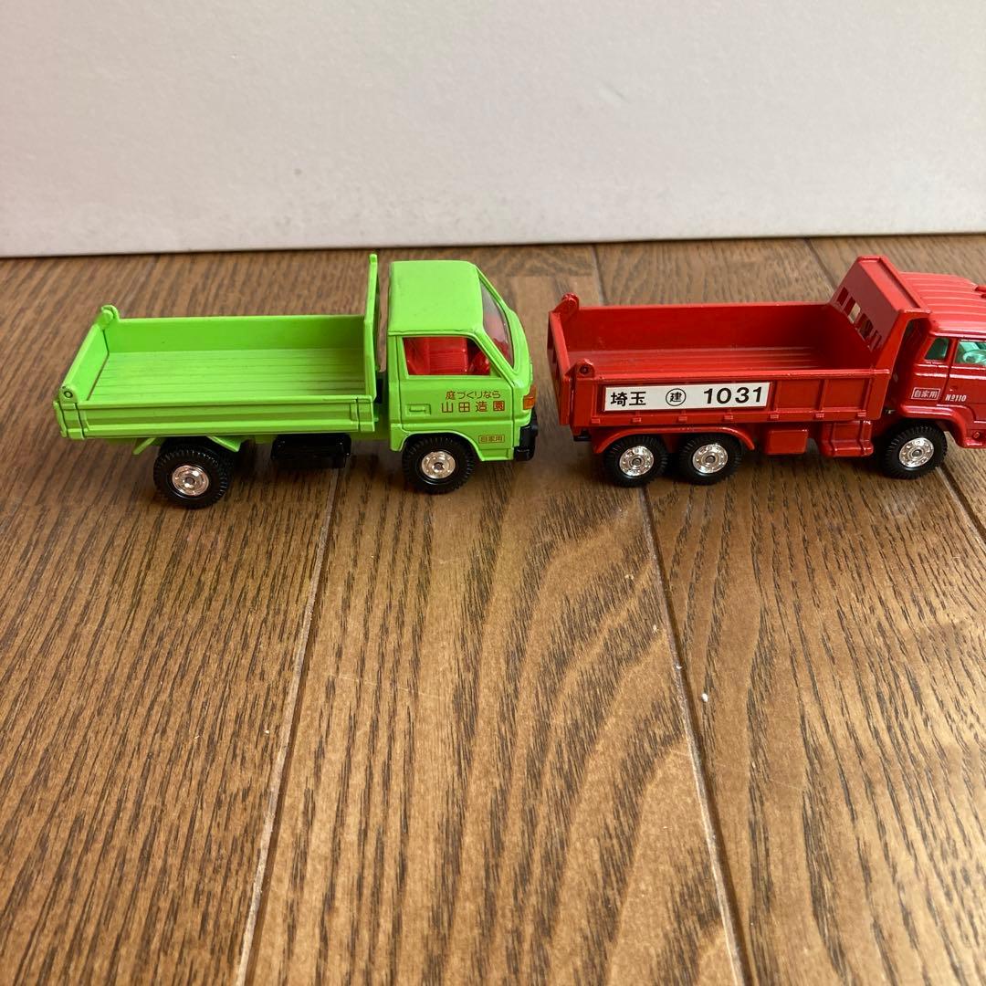 値下げトミカダンディダンプ　 三菱　CANTER 日野ダンプカー赤　2個セット