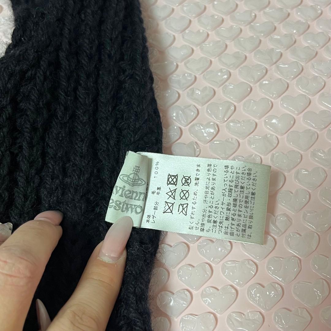 ヴィヴィアンウエストウッド キャットイヤー フラップニット ニットキャップ