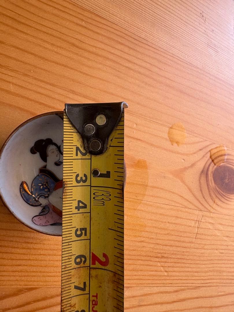 浮世絵デザイン 陶器 小皿 骨董品　希少