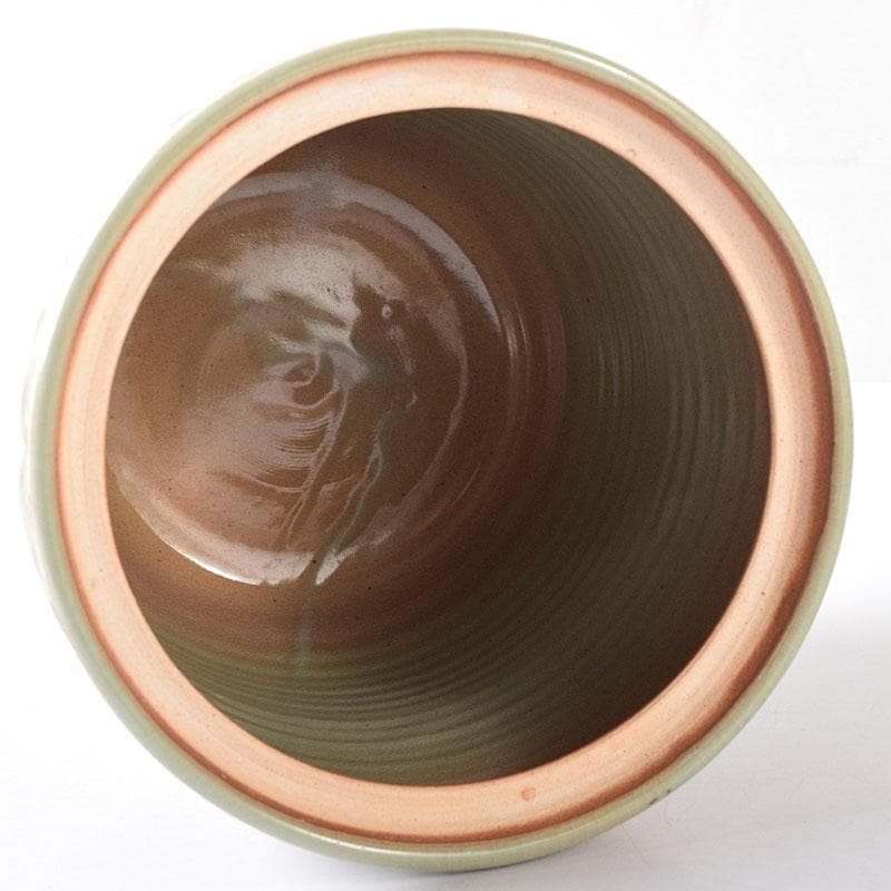 茶道具　中村与平作　青磁雲鶴　狂言袴　水指　時代箱　N　7745