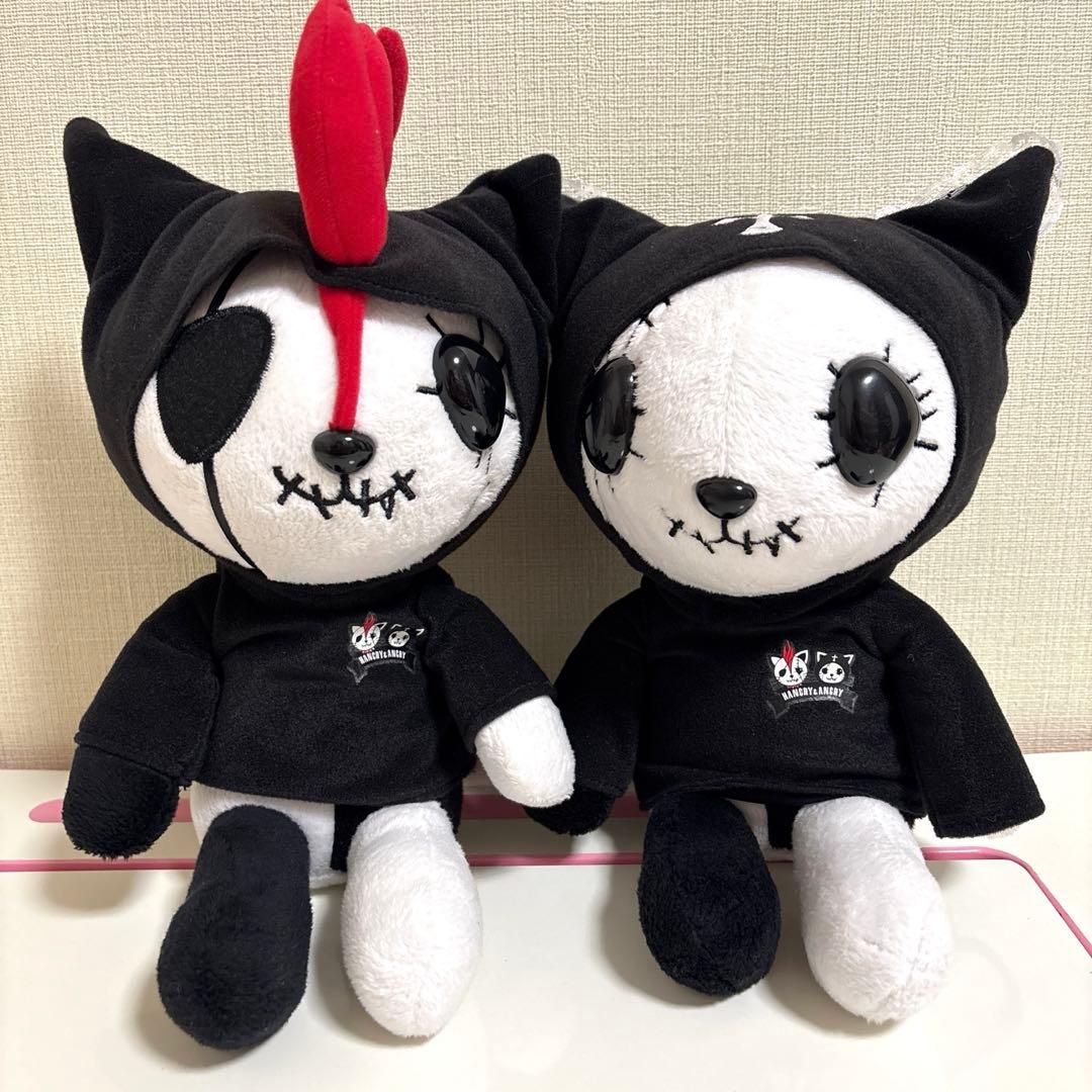 HANGRY &ANGRY ぬいぐるみ④　ハングリーアングリー　パーカー黒