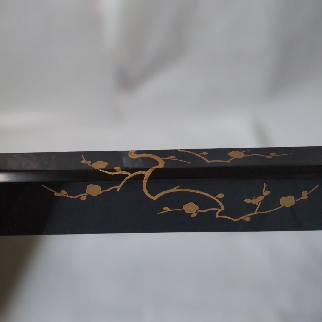 炉縁 塗師 林哲山 作『 四季草花蒔絵 』 四君子 金蒔絵 共箱 茶道具 美品