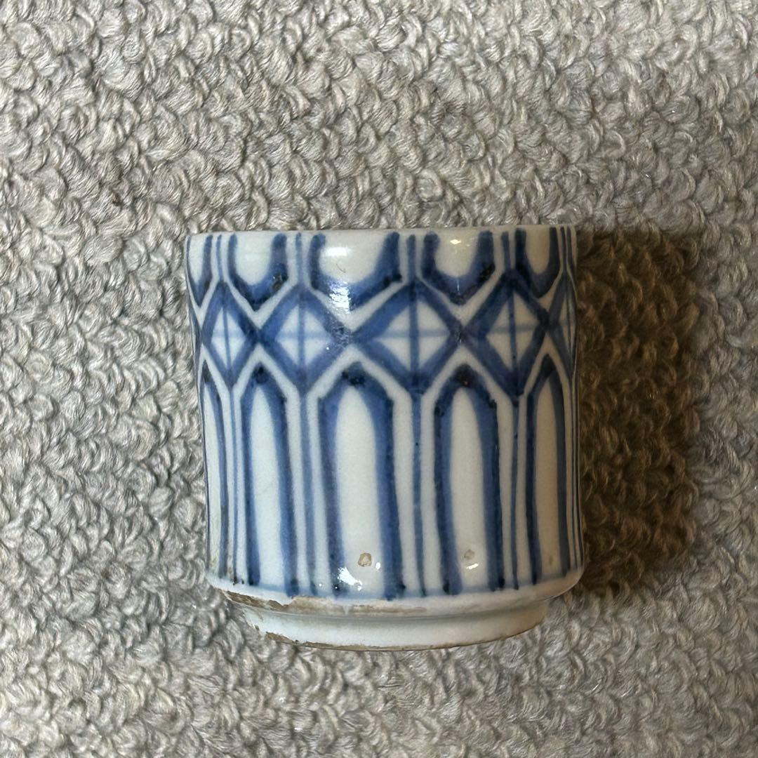 伊万里猪口幾何学模様