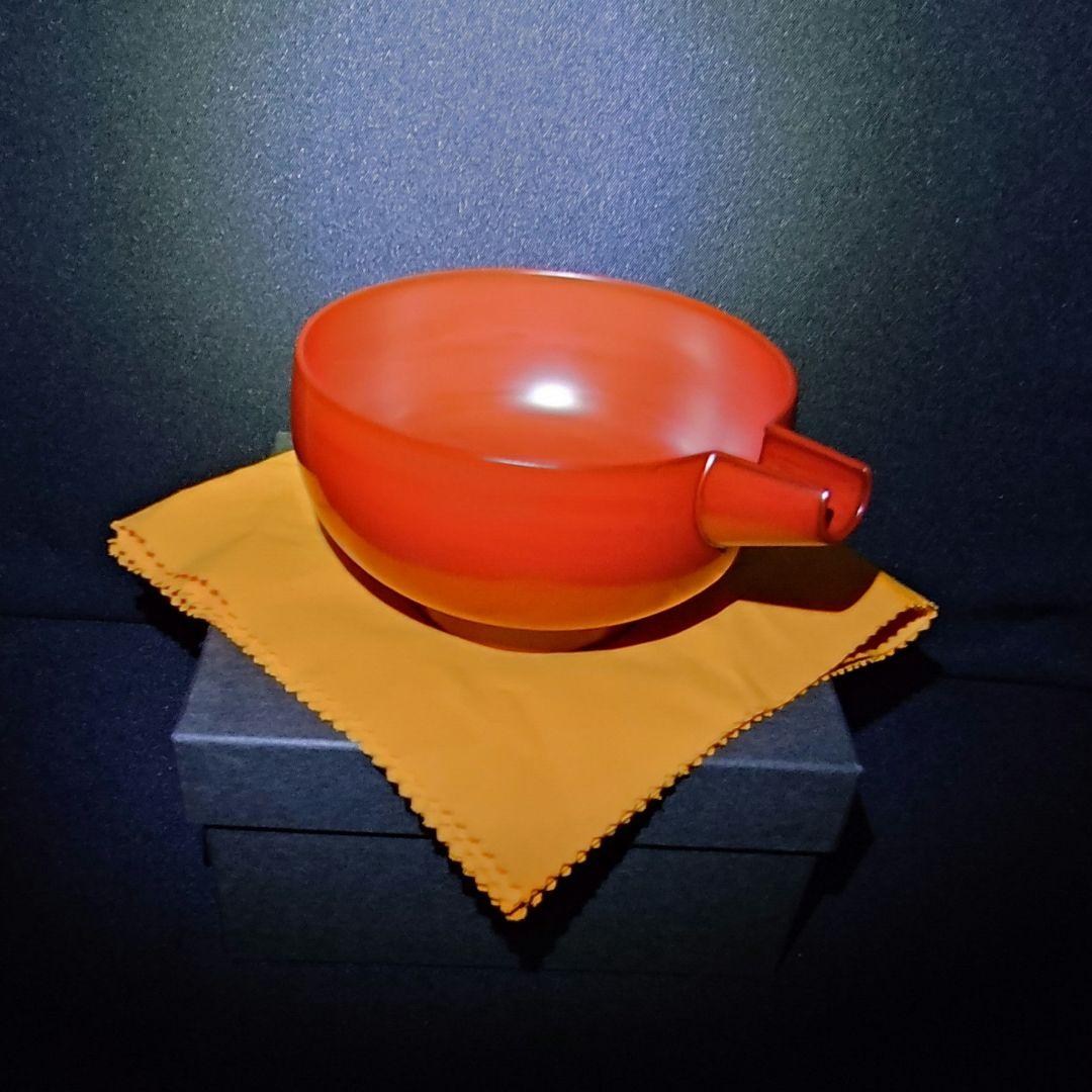 輪島塗 角偉三郎 朱塗 片口 六つ星 紙箱 共布 栞 人間国宝 名工 価格相談応