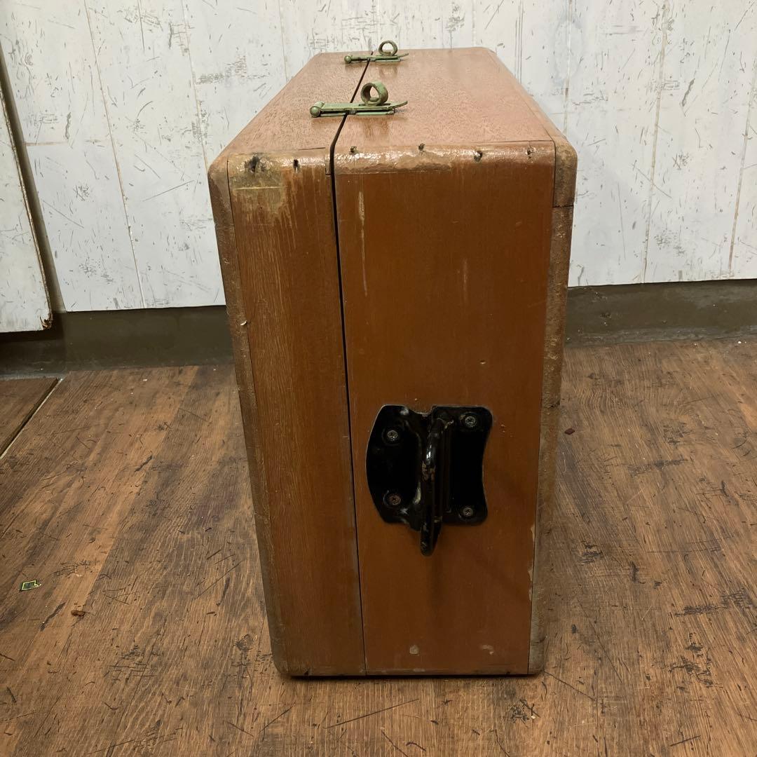 A-3 昭和レトロ サッポロビール 木製 運搬箱 リボンシトロン リボンオレンジ