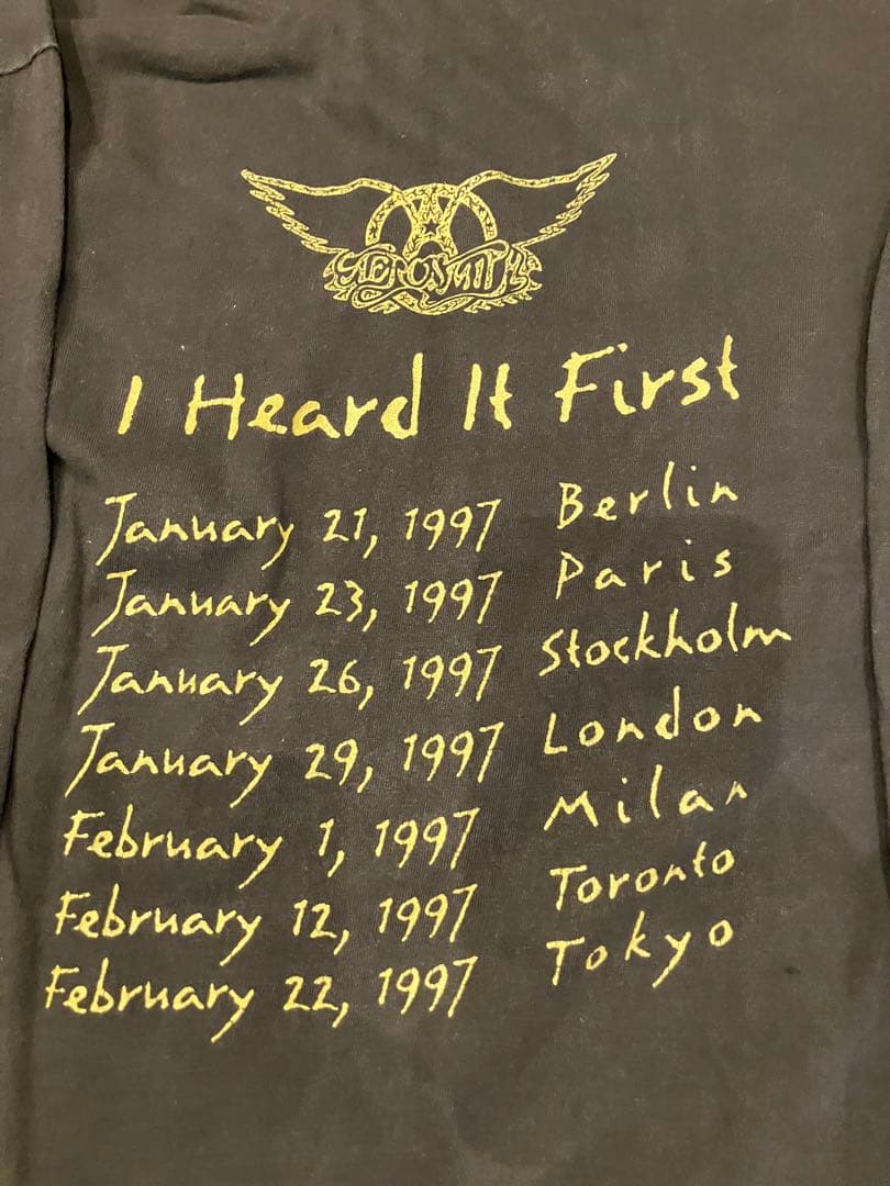 エアロスミス　Nine Lives ロングスリーブTシャツ　97年