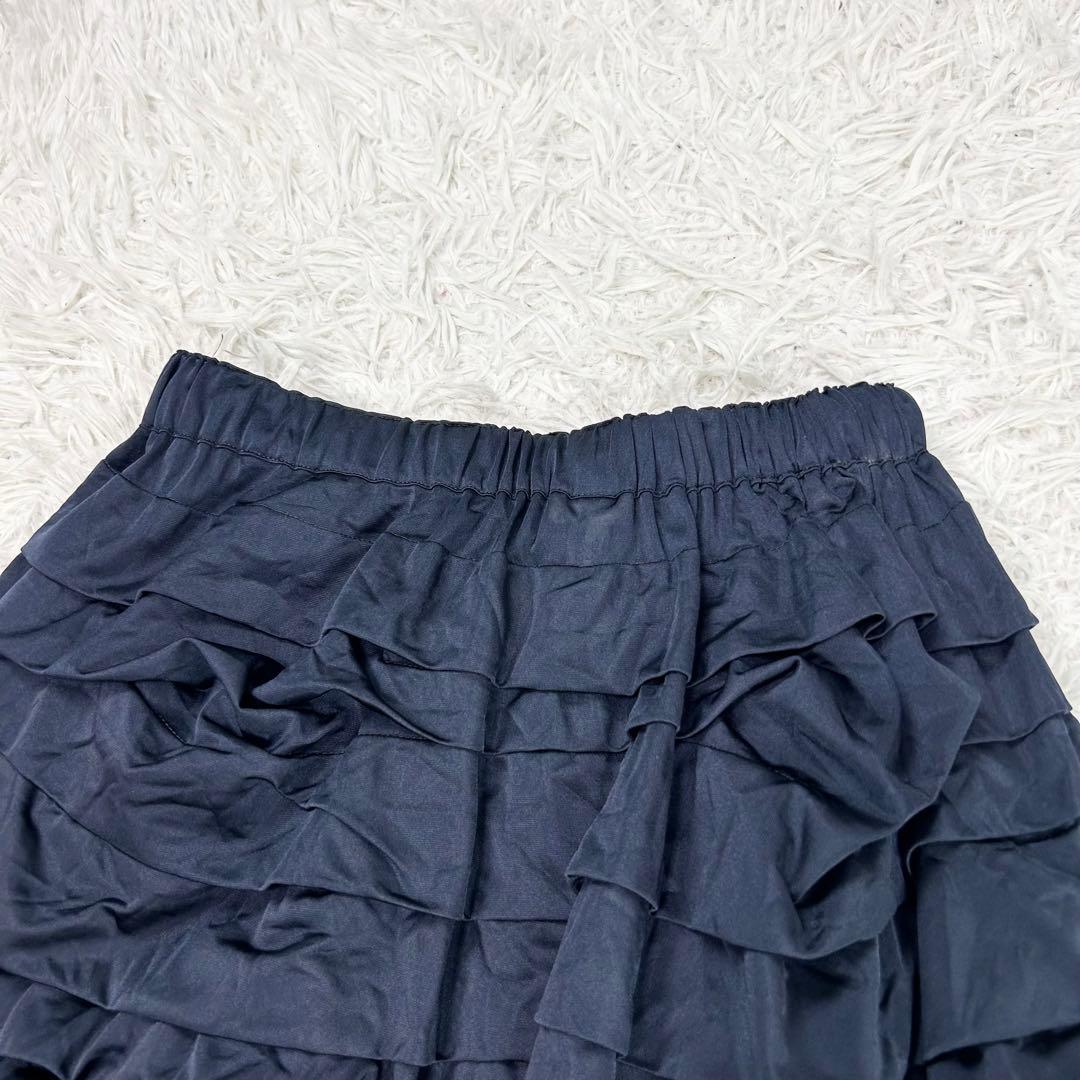 美品 2014 コムデギャルソン コムコム ティアード フリル サルエル ワイド