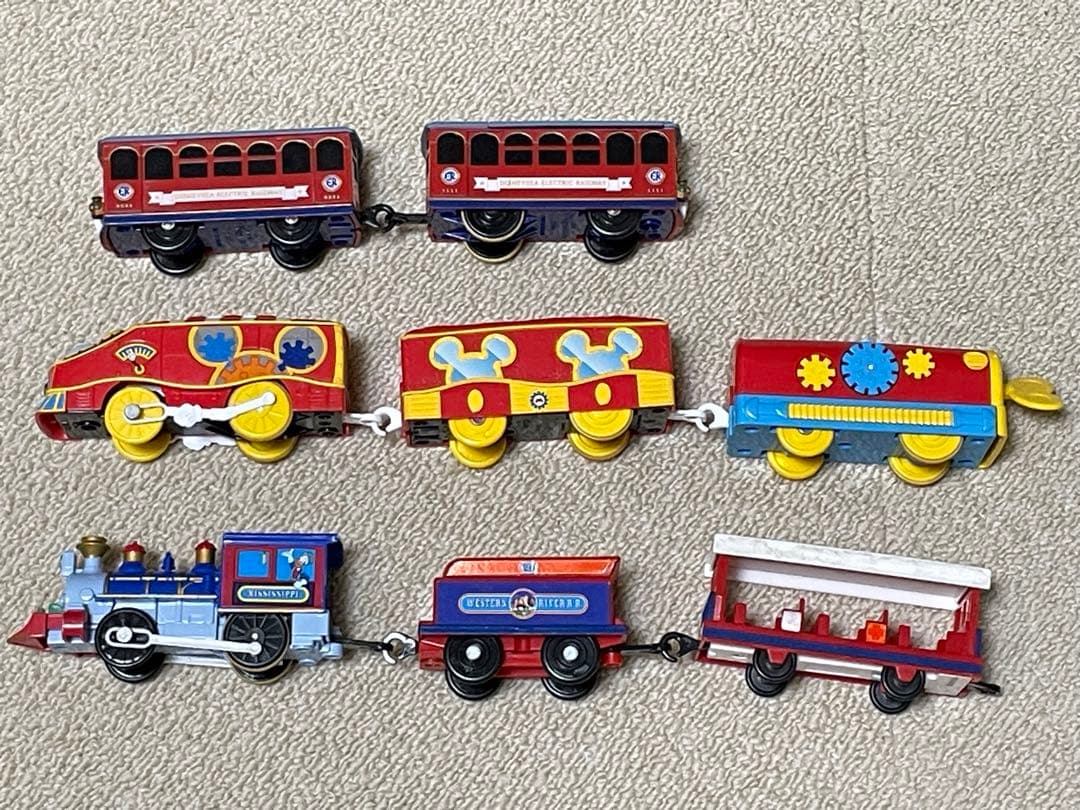 【ディズニー プラレール】鉄道 車両 トレイン ミッキー  まとめ ３点セット