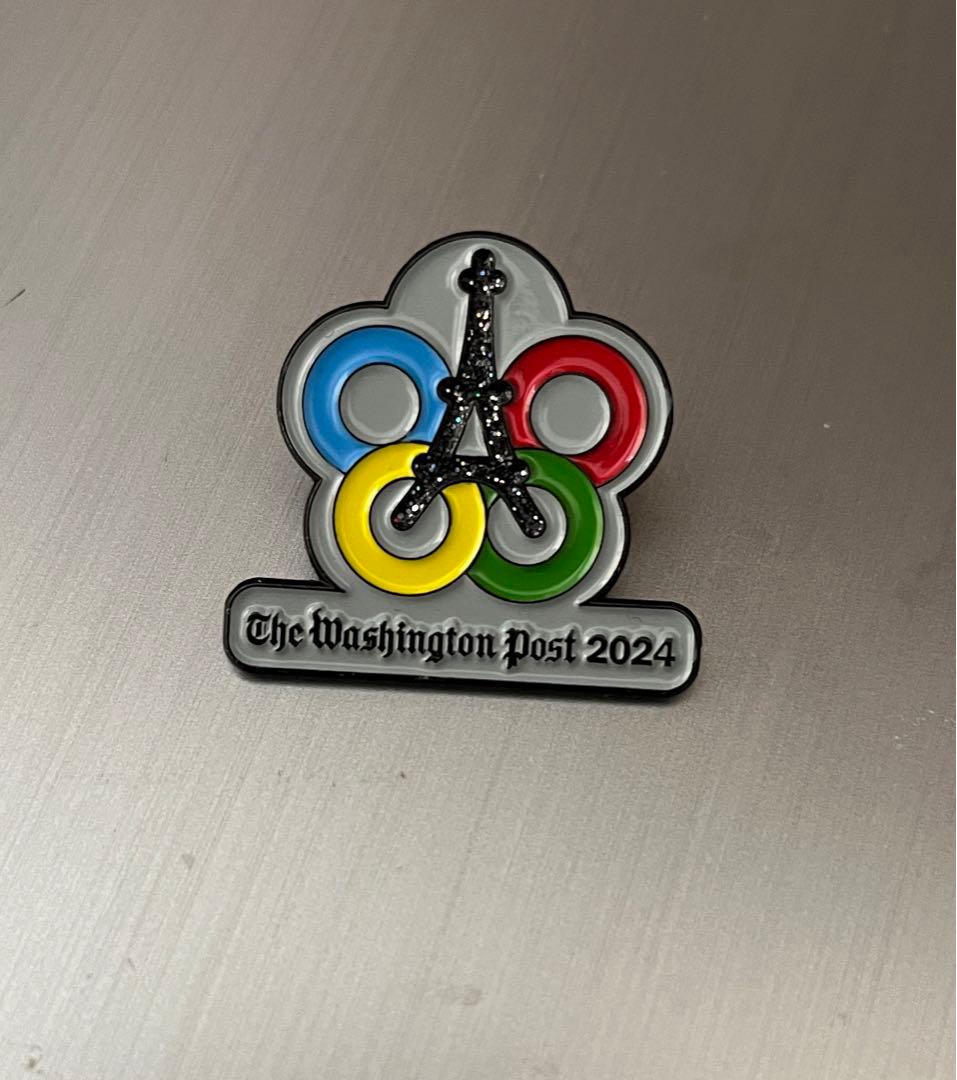2024 パリオリンピック　ワシントンポスト　ピンバッチ
