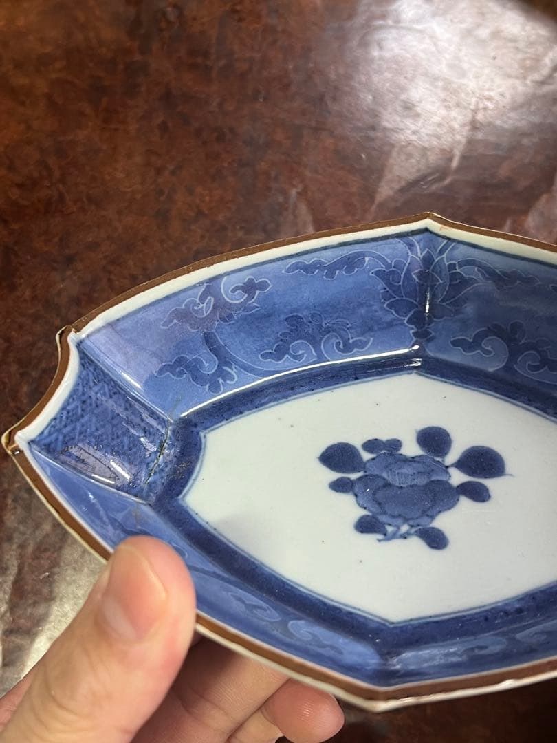 藍九谷　古伊万里　古九谷　柴田コレクション　掲載品　柿右衛門　民藝　花唐草　角福