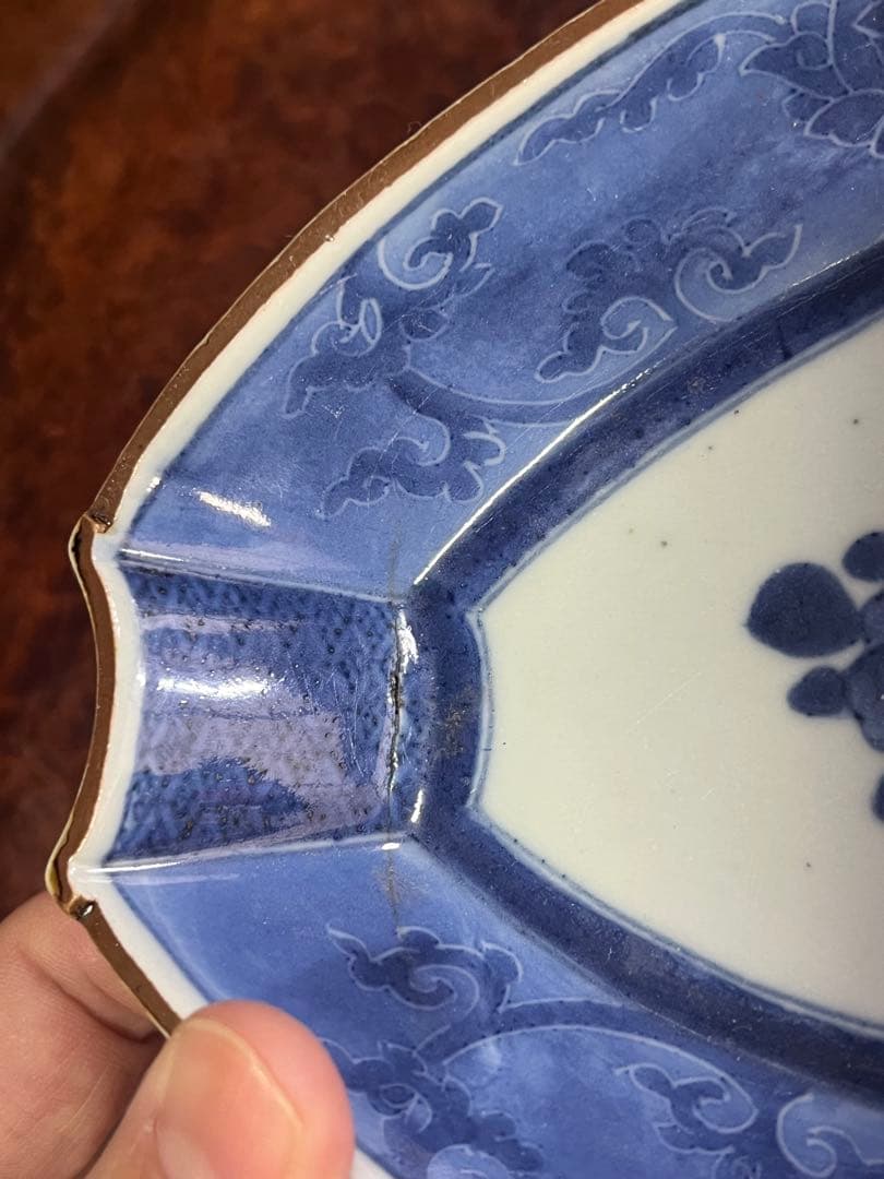 藍九谷　古伊万里　古九谷　柴田コレクション　掲載品　柿右衛門　民藝　花唐草　角福