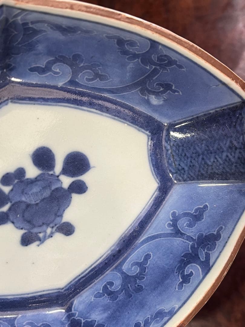 藍九谷　古伊万里　古九谷　柴田コレクション　掲載品　柿右衛門　民藝　花唐草　角福