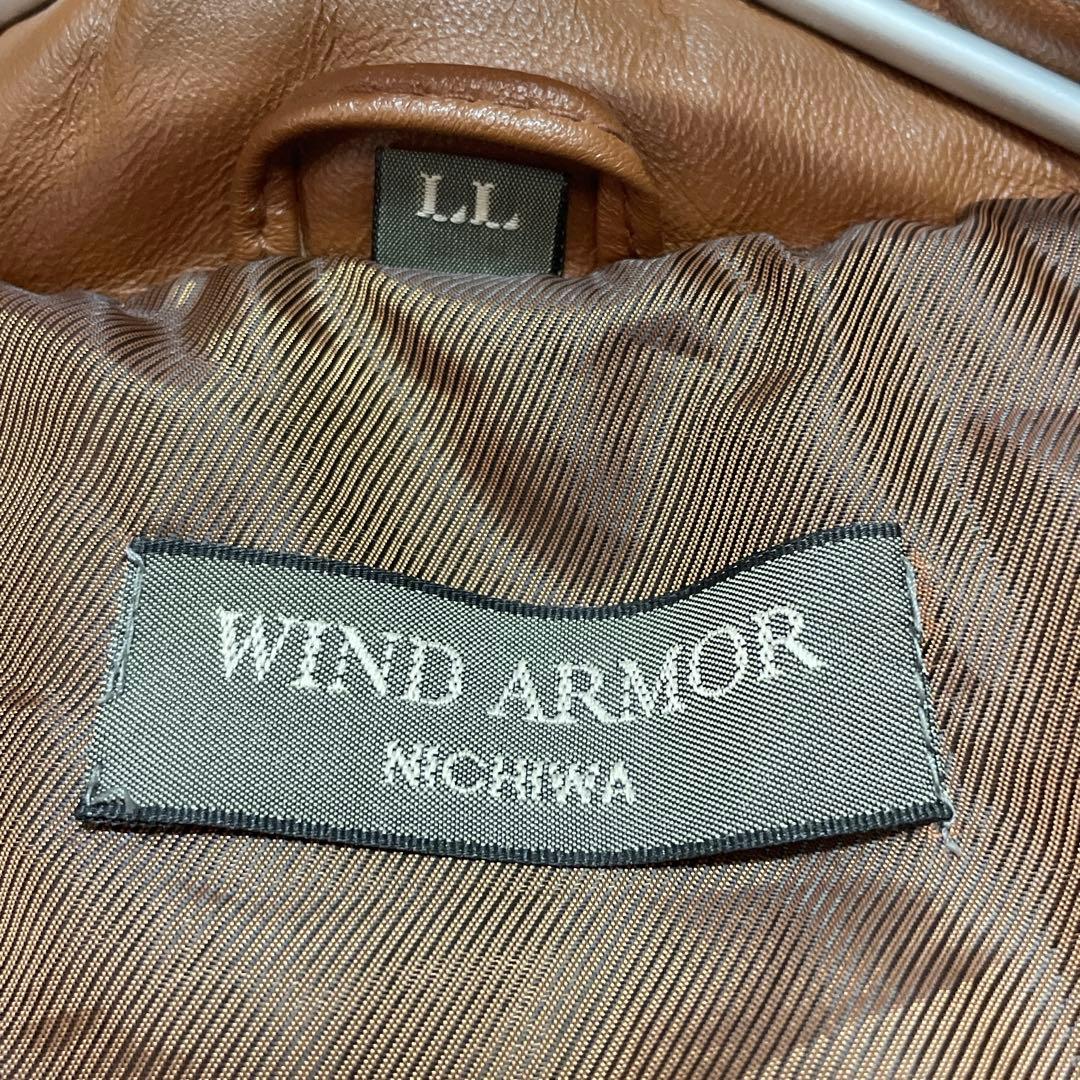 ■ WIND ARMOR レザーダウンジャケット ウィンドアーマー　本革　羊革