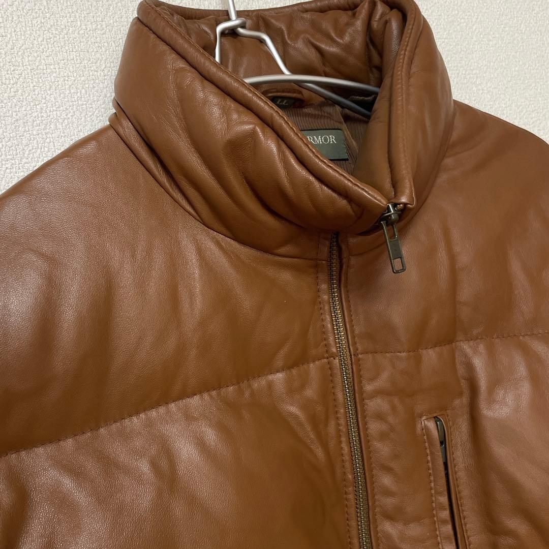 ■ WIND ARMOR レザーダウンジャケット ウィンドアーマー　本革　羊革