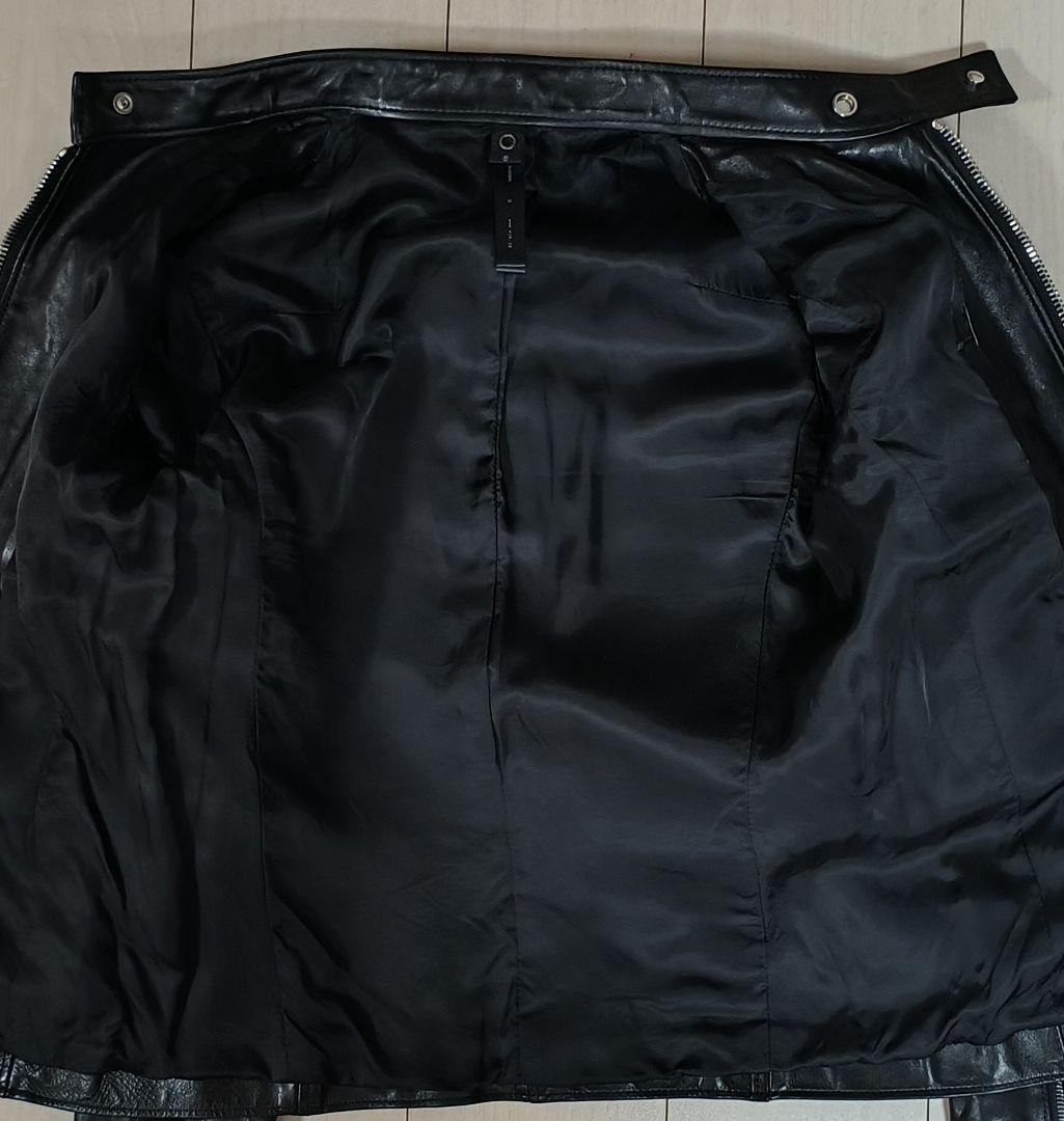 WJK/シングルライダースジャケット/馬革/BLACK/サイズS