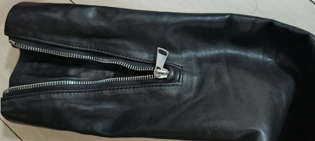 WJK/シングルライダースジャケット/馬革/BLACK/サイズS