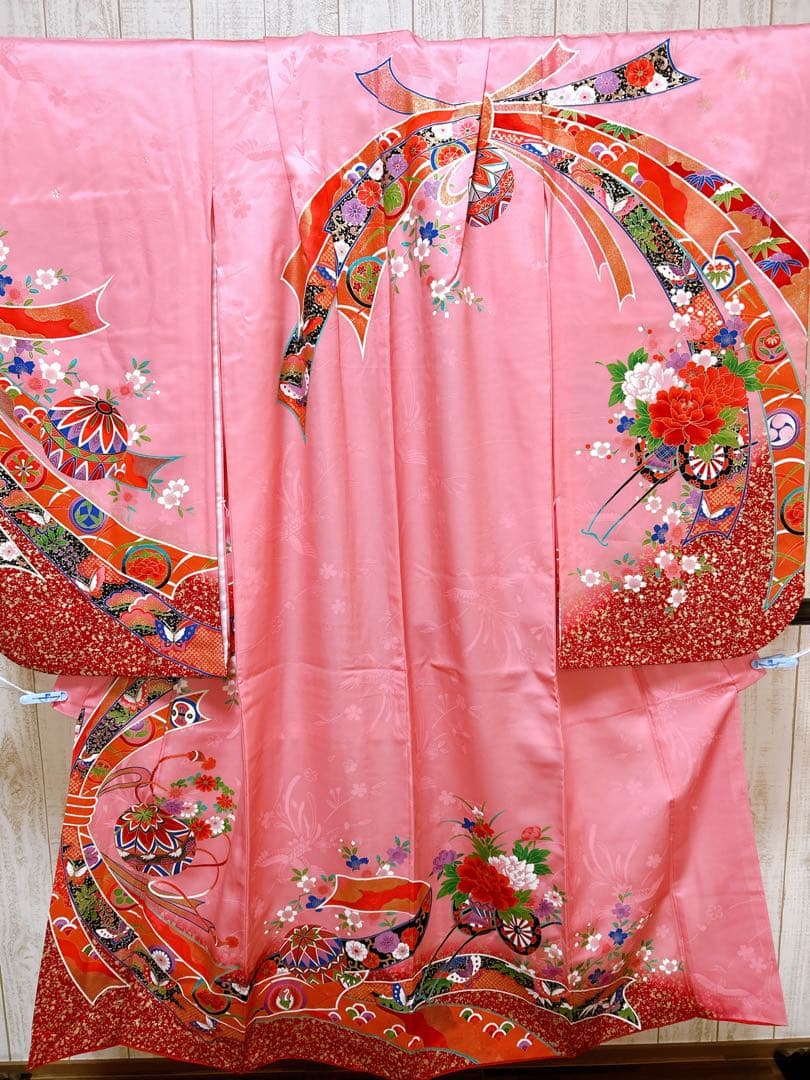 本格正絹着物♡七五三　7歳　女の子　セット　一式　ピンク系