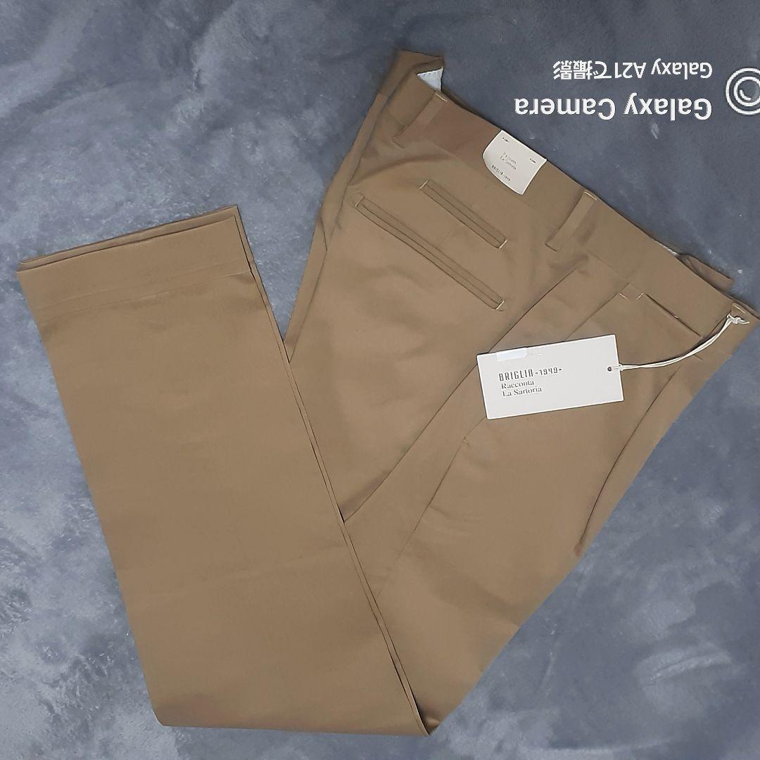 【新品】BRGLIA (ブリリア)キャメル ドレスチノパン 33