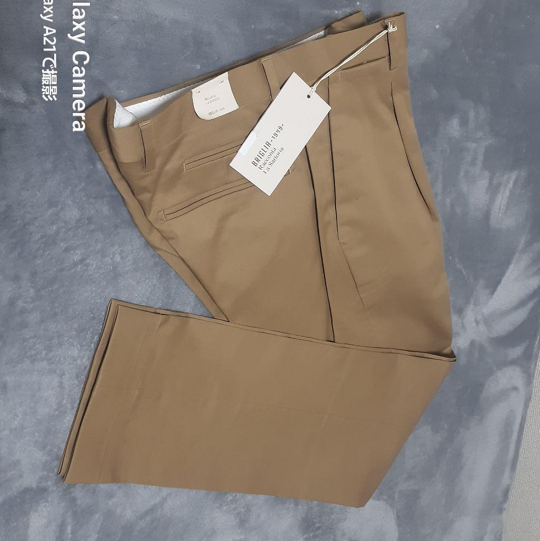 【新品】BRGLIA (ブリリア)キャメル ドレスチノパン 33