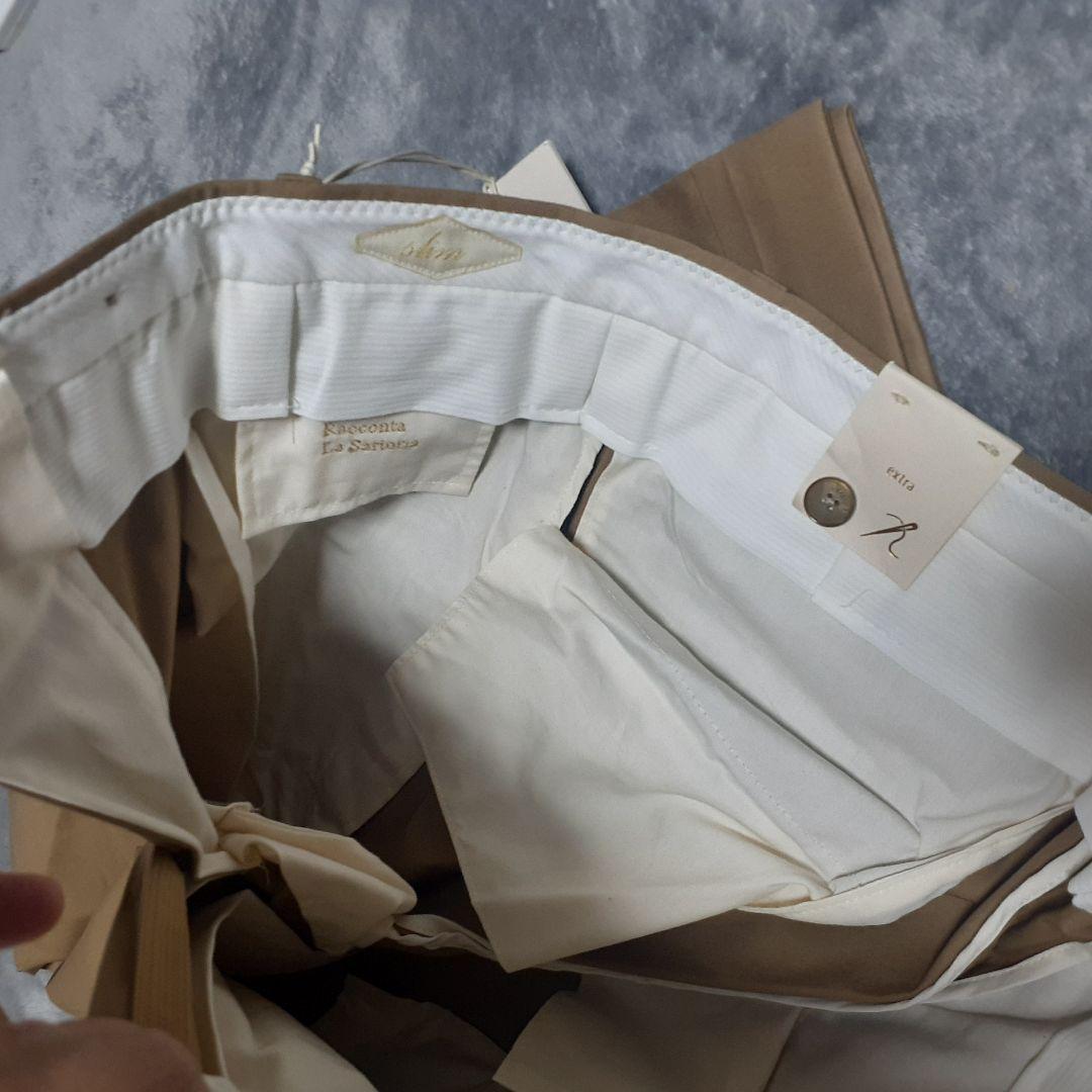 【新品】BRGLIA (ブリリア)キャメル ドレスチノパン 33