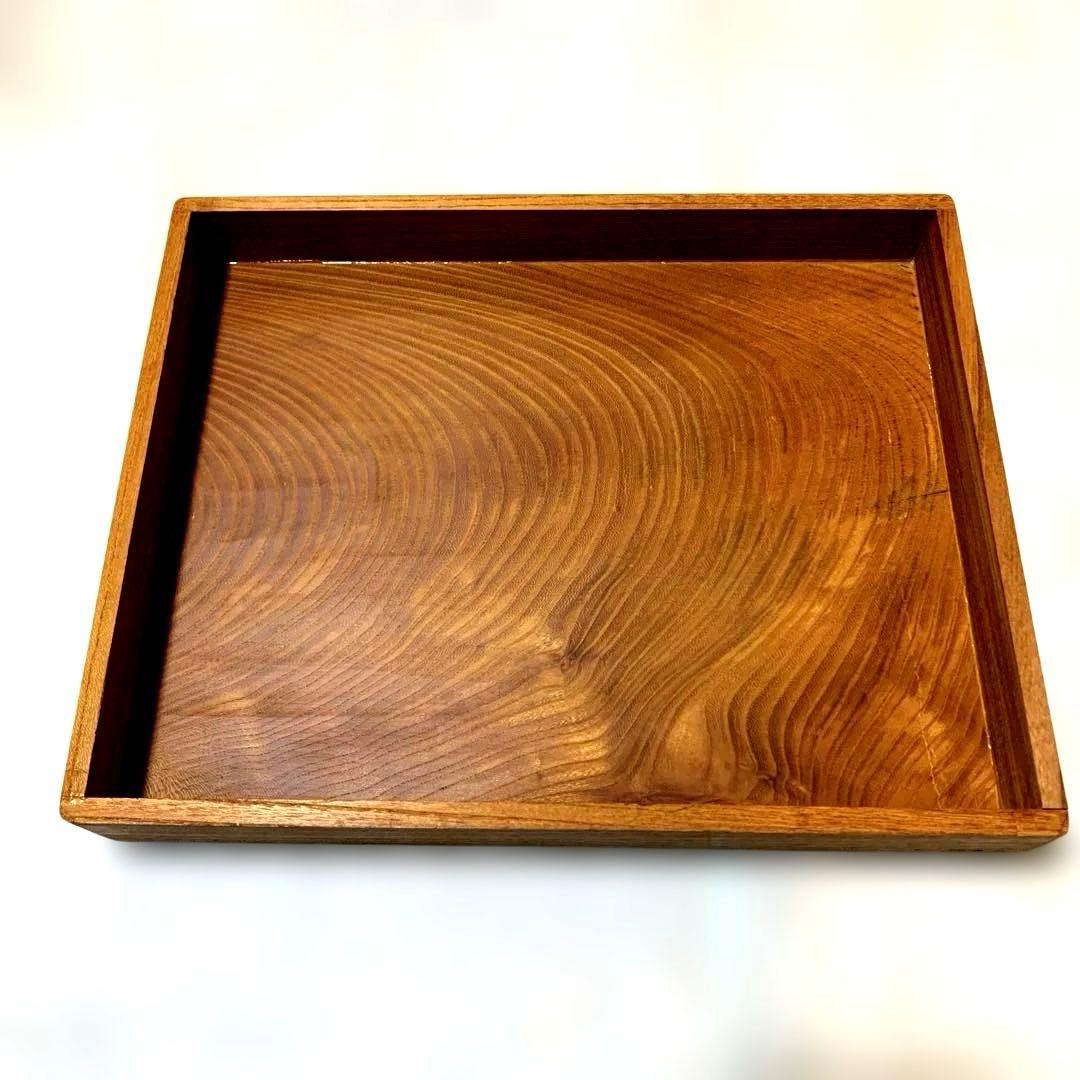 未使用　木製　ケヤキ　欅　木箱