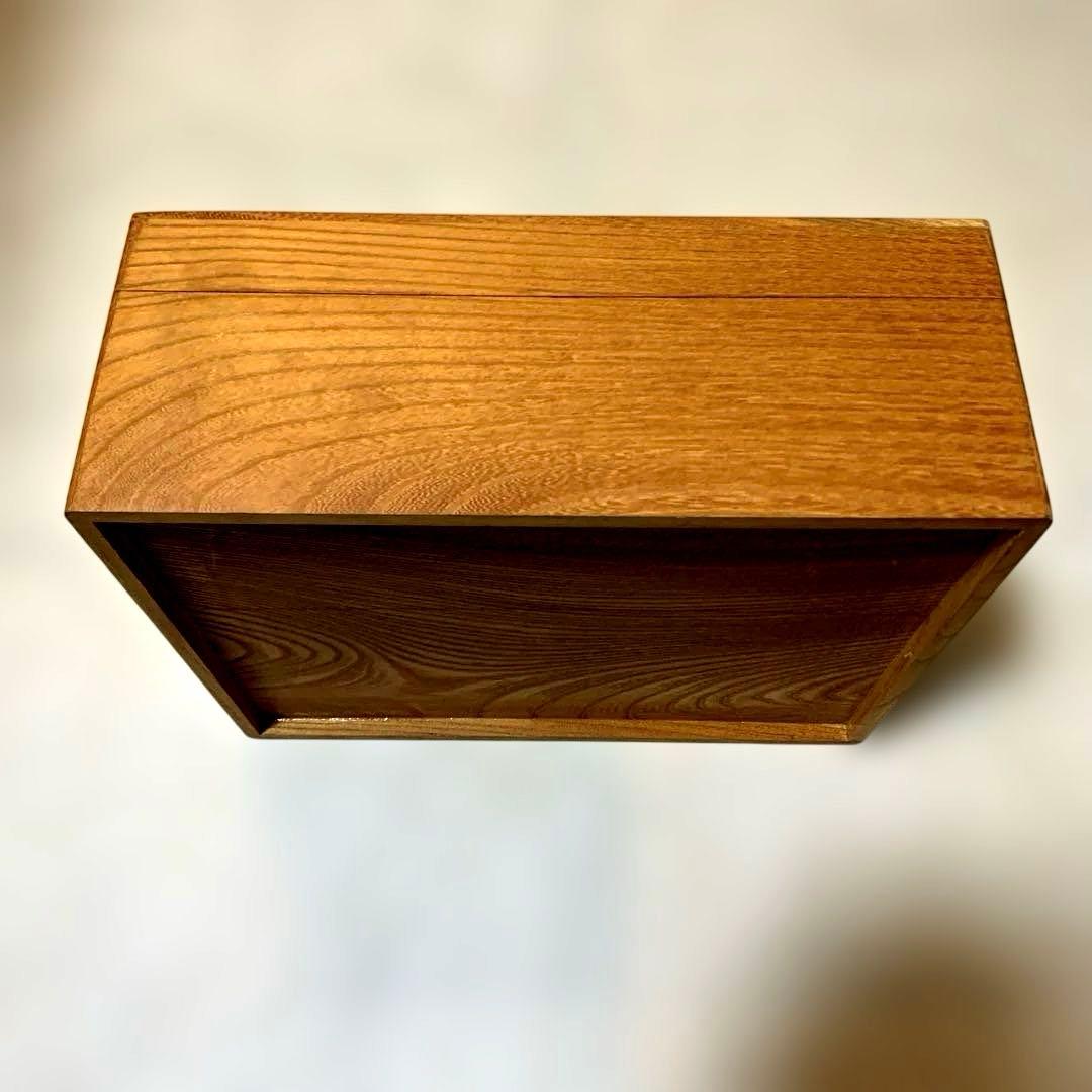 未使用　木製　ケヤキ　欅　木箱