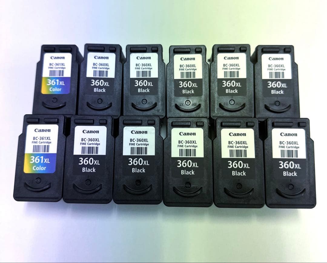 Canon インクカートリッジ BC-360XL BC-361XL 使用済み