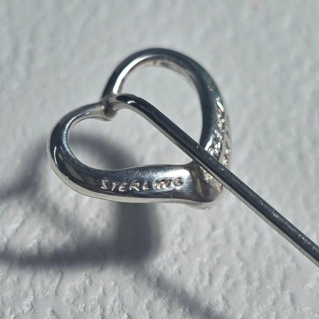 ティファニー SV925 オープンハート ピンブローチ　エルサ・ペレッティ