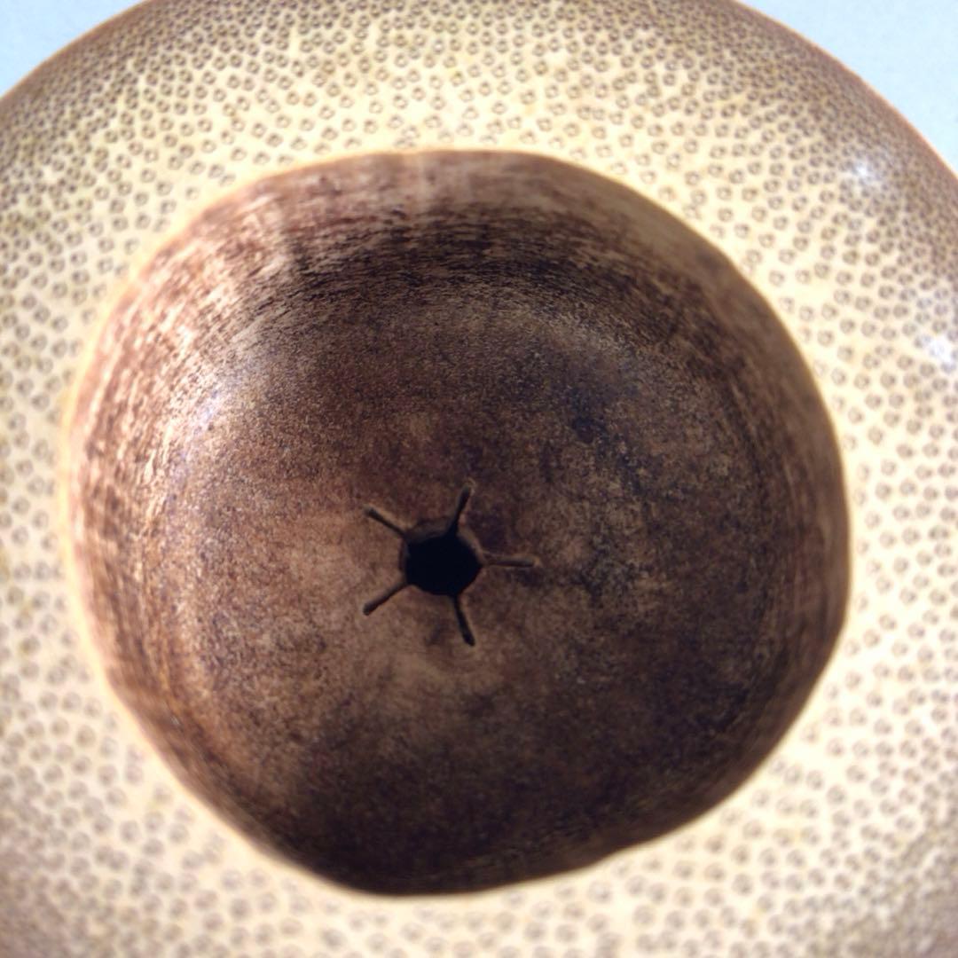 Ｒ１３１　蓋置　一双　『宗秦作』『大徳寺　松長剛山箱書』『竹蓋置』　共箱　茶道具