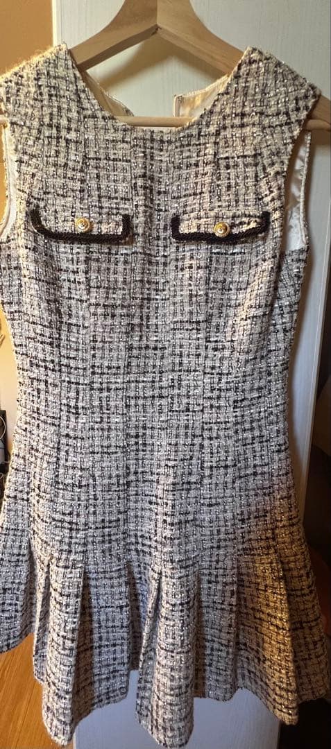 DEA. ツイードフレアドレス