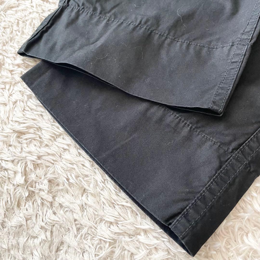 美品 MHL ファインコットンイージーパンツ 1 黒