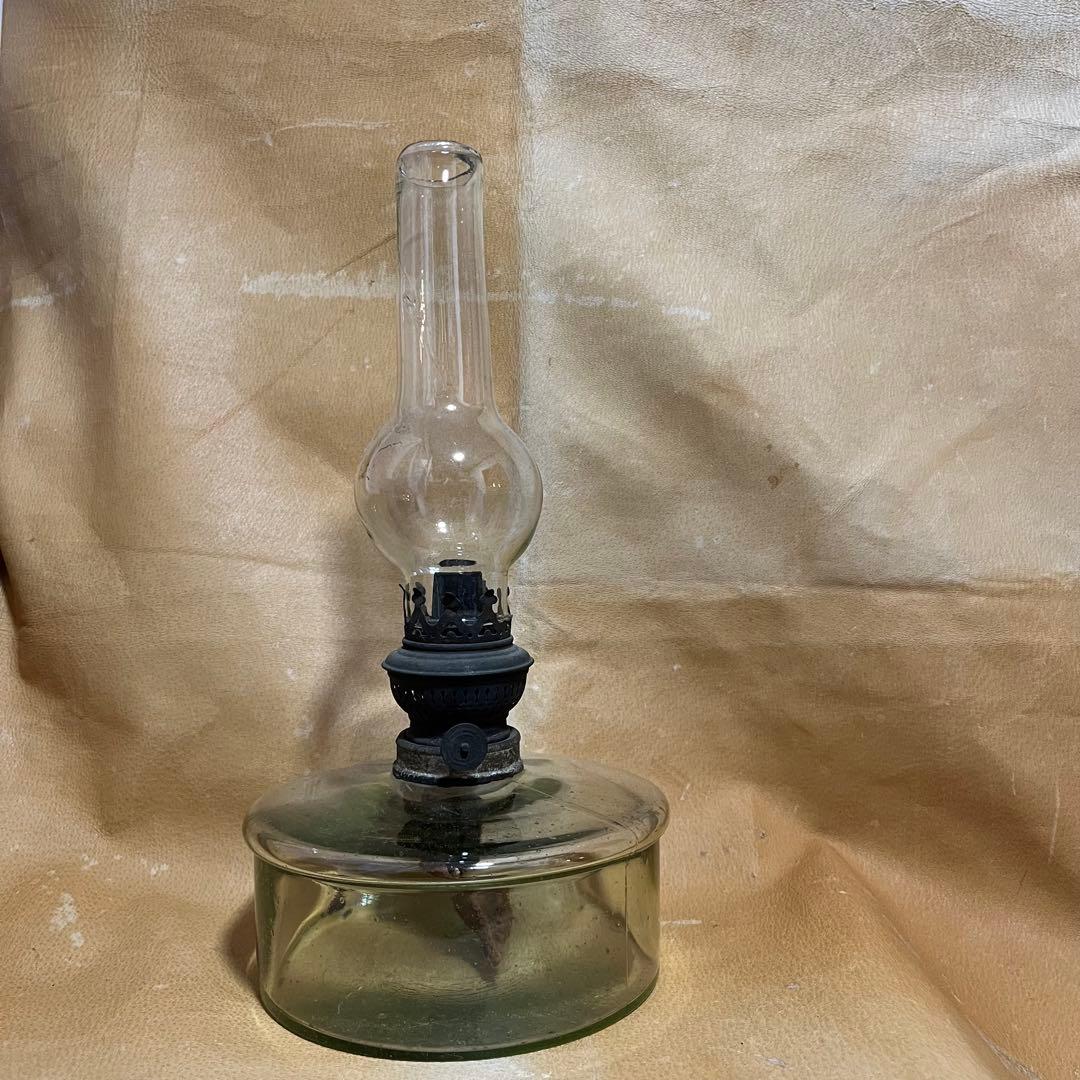 骨董 明治時代 石油ランプ　洋燈