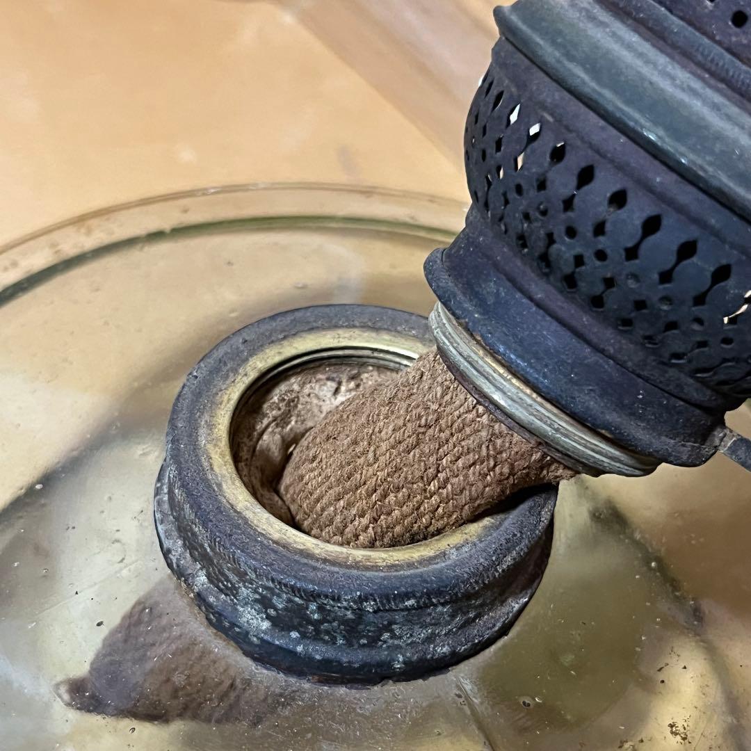 骨董 明治時代 石油ランプ　洋燈