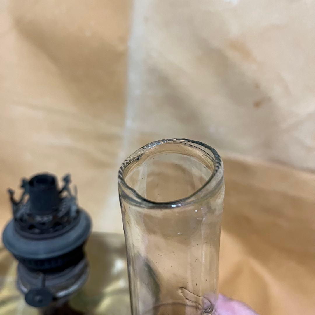 骨董 明治時代 石油ランプ　洋燈