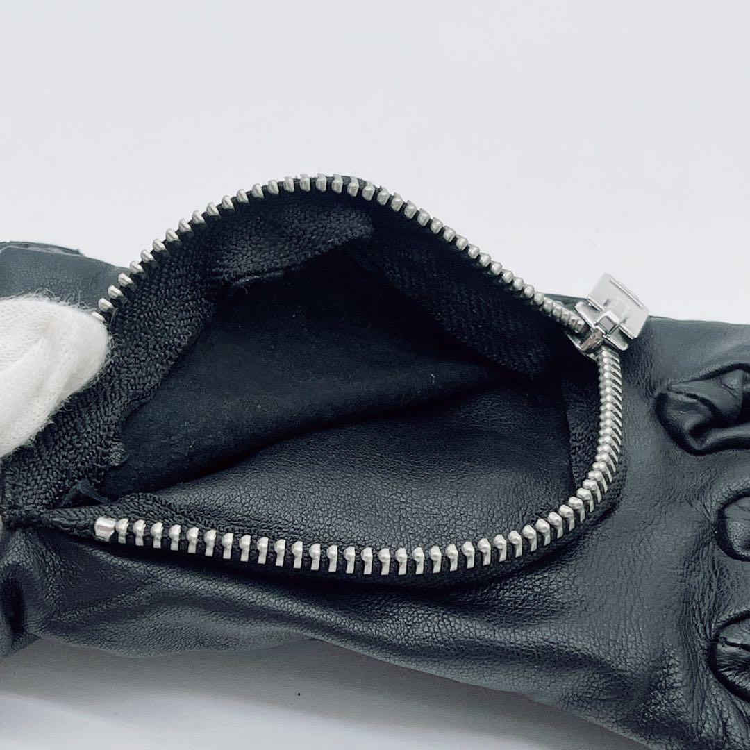 【DIESEL】メンズ 手袋 グローブ レザー ポケットデザイン 羊革 ブラック