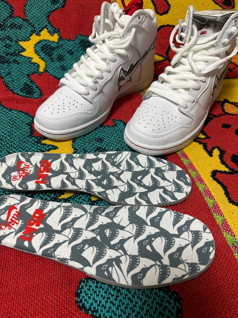 Oski×Nike SB Dunk High GreatWhite Shark