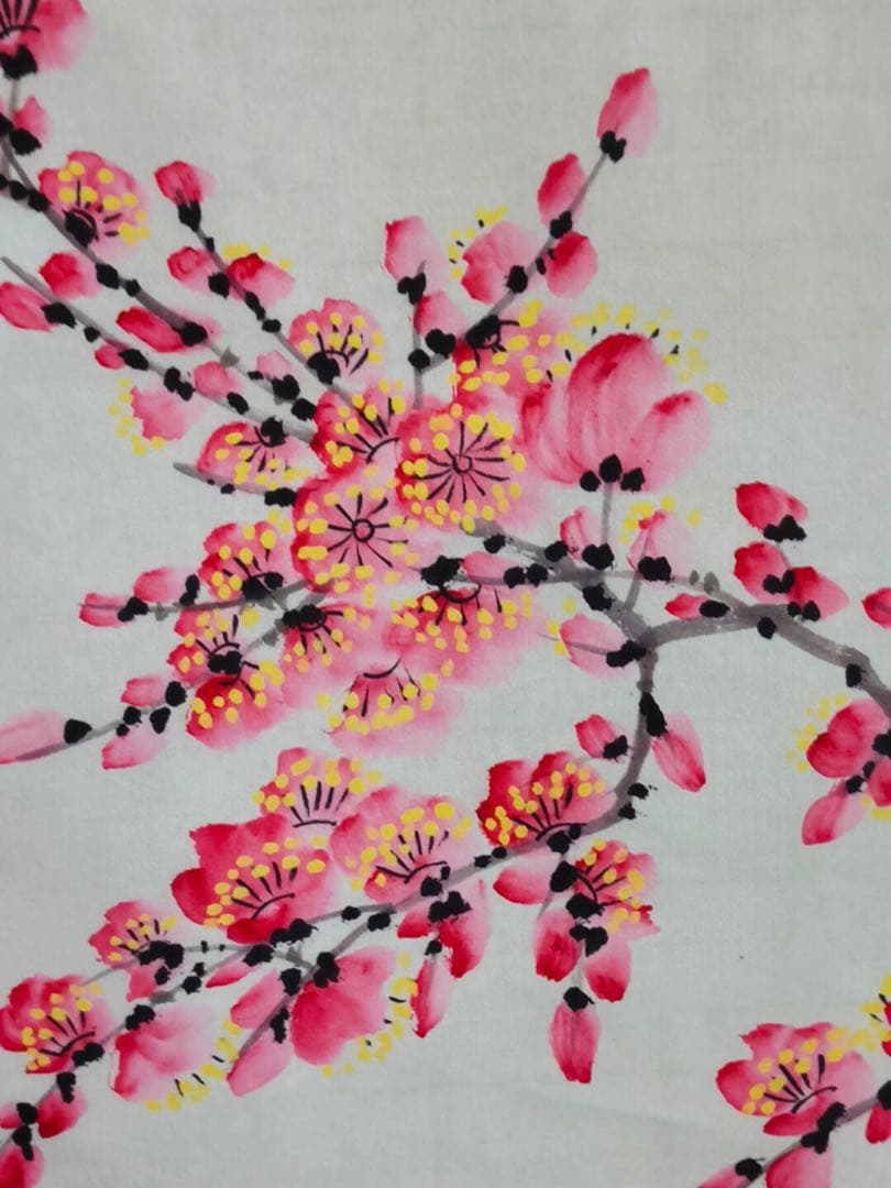 松鳥絵　大型　名家　張大千　 掛け軸