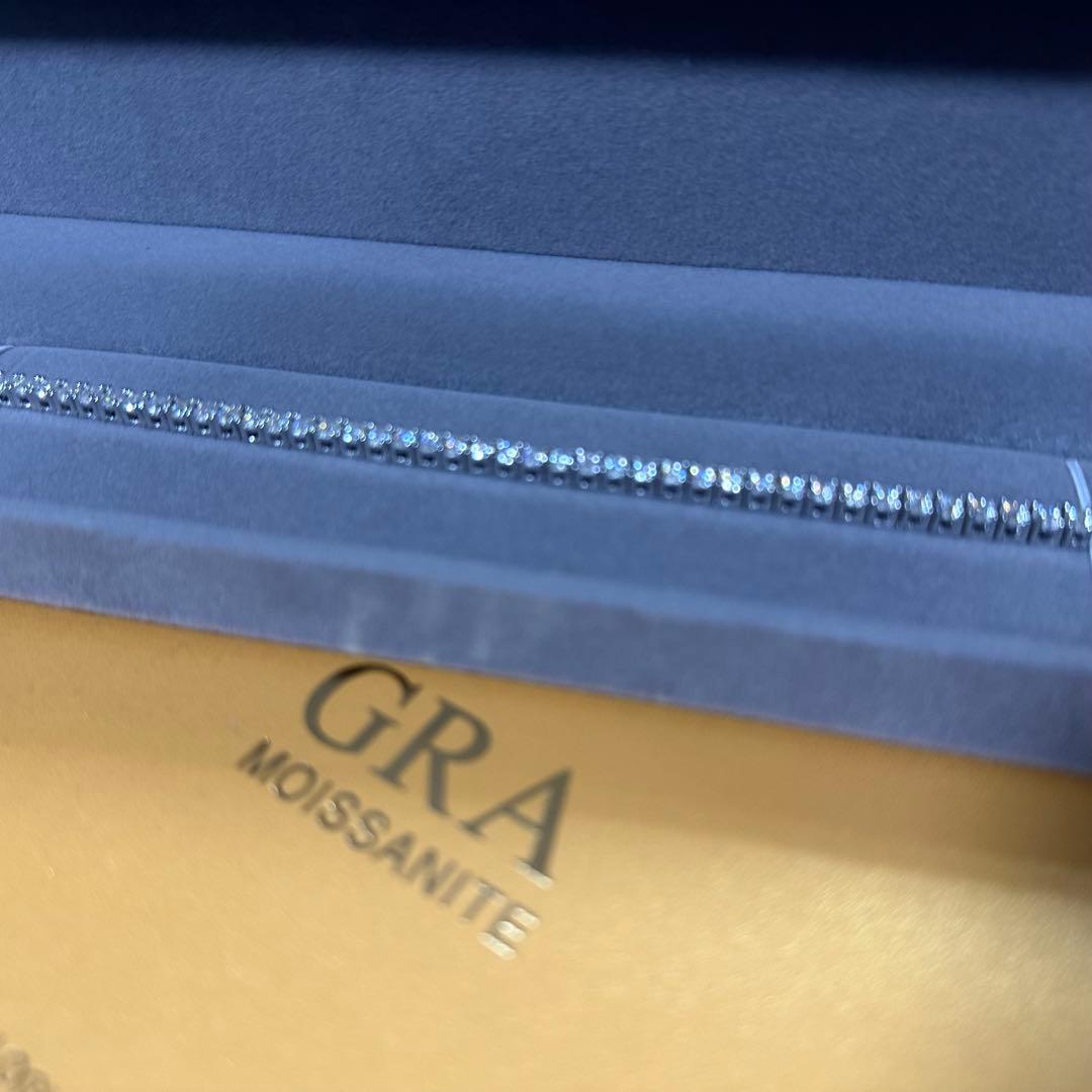 Ri　鑑定書付き 最高品質モアサナイト　テニスチェーン　ネックレス