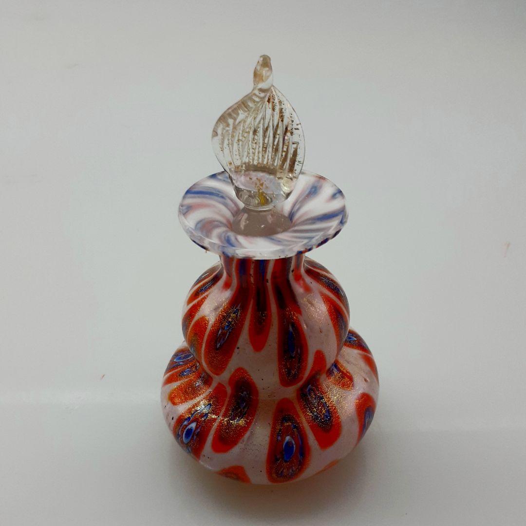 MURANO GLASS ムラノ 金彩 ミルフィオリ パフュームボトル 香水瓶