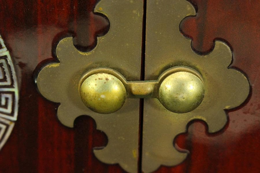 朝鮮 韓国 螺鈿 箱(A846)