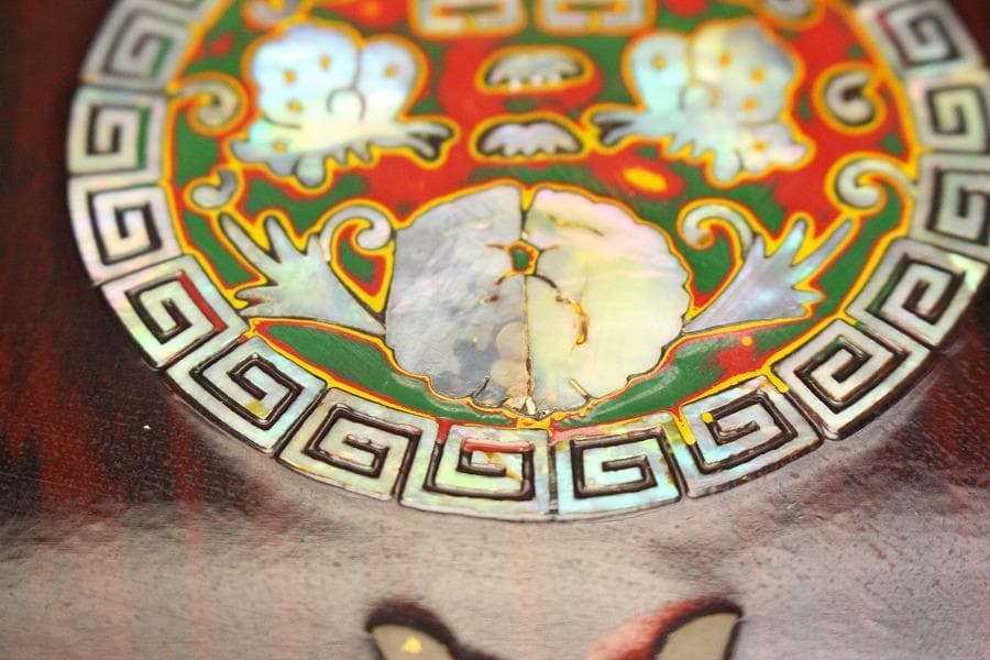 朝鮮 韓国 螺鈿 箱(A846)