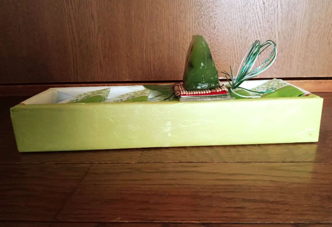 ケース付き　実物大　和乃心　撰彩菓　抹茶羊羹　食品サンプル