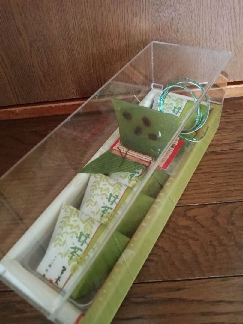 ケース付き　実物大　和乃心　撰彩菓　抹茶羊羹　食品サンプル